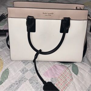 Kate Spade Black and Cream Satchel